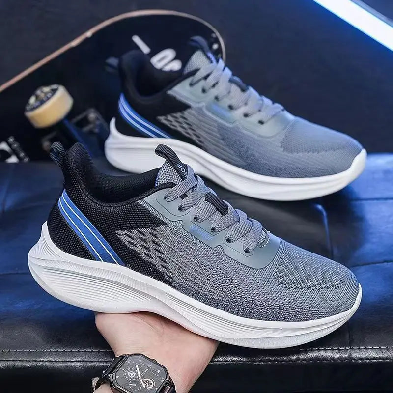 2025 Men’s Outdoor Sneakers Lightweight Versatile Soft Soled Casual Running Shoes with Slip Resistant Design