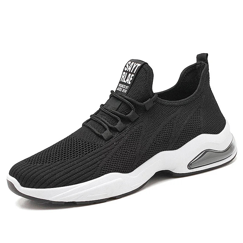 Myway New Men’s Casual Sports Sneakers Thick Sole Trendy Lifestyle Shoes Lace-Up Running Gym Jogging Footwear for Men