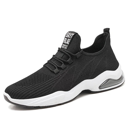 Myway New Men’s Casual Sports Sneakers Thick Sole Trendy Lifestyle Shoes Lace-Up Running Gym Jogging Footwear for Men