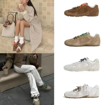 High Quality Designer Two-Color Shoelace Star Model Forrest Gund Training Shoes Versatile Couple Model Mesh Lining for Winter
