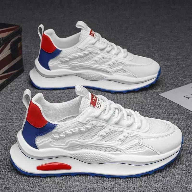 Hot Selling Men’s Casual Sneakers Summer Fall New Style Non Slip Durable Sole Breathable Mesh Upper Running Shoes for Outdoor