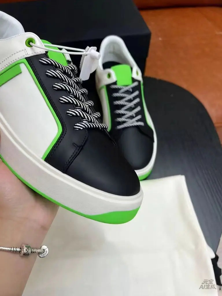 Light Luxury Leather Low Cut Lace up Trendy Shoes, Versatile Casual Shoes