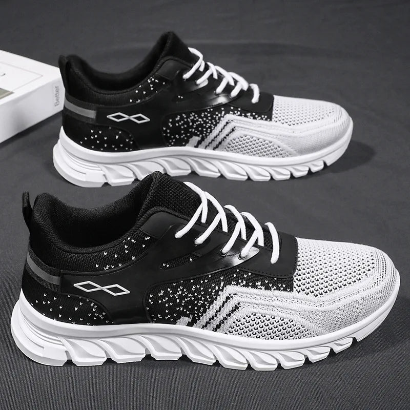 2025 Men’s Running Shoes Soft Sole Breathable Casual Sneakers Fashionable Slip on Sports Shoes for Men