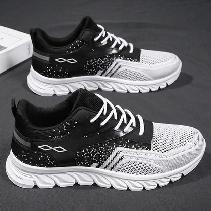 2025 Men’s Running Shoes Soft Sole Breathable Casual Sneakers Fashionable Slip on Sports Shoes for Men