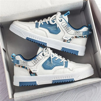 2025 New Trend Men’s Casual Sneakers Low-Top Leather Soccer Shoes for Teenager Stylish Sports Comfortable Basketball Shoes
