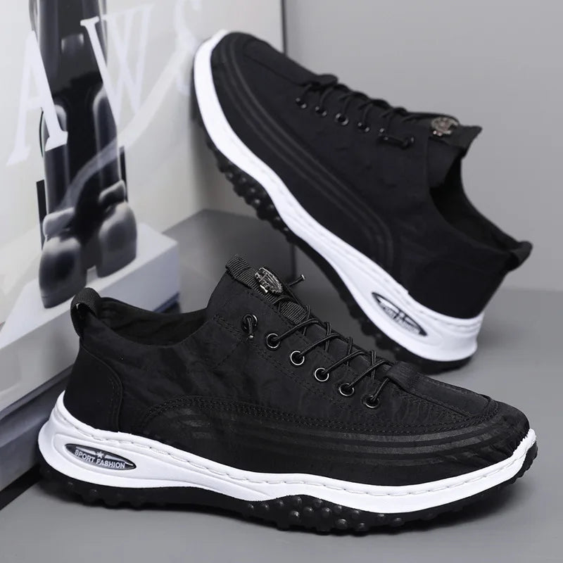 2025 Myway New Men’s Running Shoes Lightweight Slip-On Walking Shoes Without Lacing Casual Sneakers for Outdoor