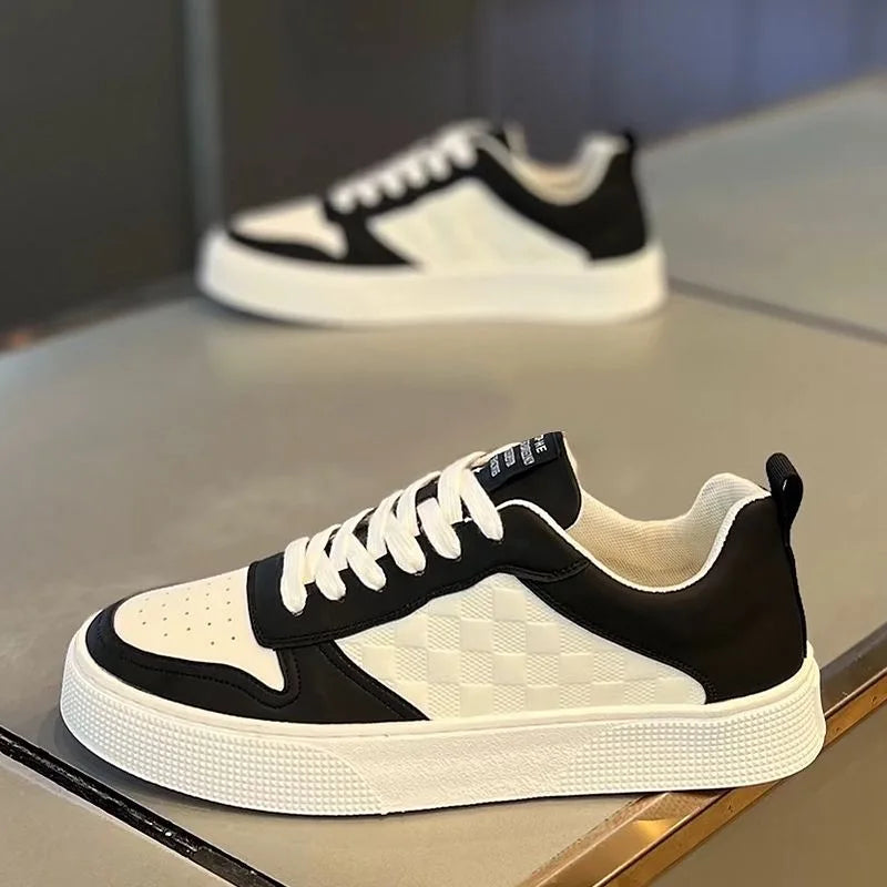 2025 Summer Men’s Round Toe Sneakers Casual Sports Shoes with Superior Traction for Outdoor Activities