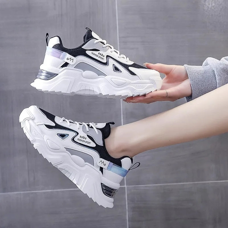 2025 Myway Women’s Clunky Sneakers Breathable Mesh Casual Running Shoes Lightweight Comfortable Sports for Gym