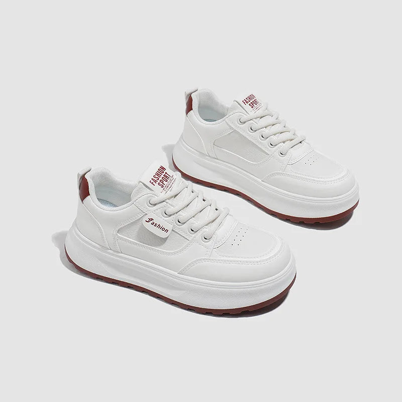 Summer 2025 Women’s Sneakers Thick Sole Casual Shoes Breathable Lightweight Sports Footwear