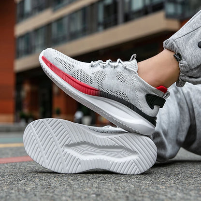 Wholesale Men’s Breathable Casual Running Sports Shoes New Fashion Comfortable Sneakers New Style Walking Shoes Lace-up 2025