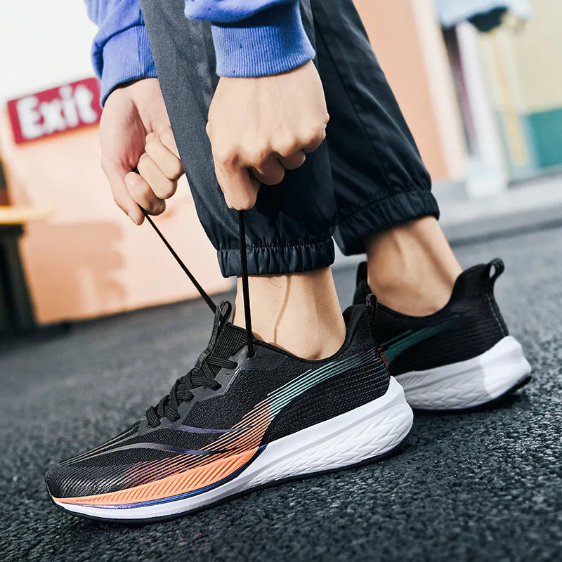 Men’s Running Shoes Ultra Comfortable Sole Shock Absorbing Sneakers for Spring Summer Basketball Sneakers for Men