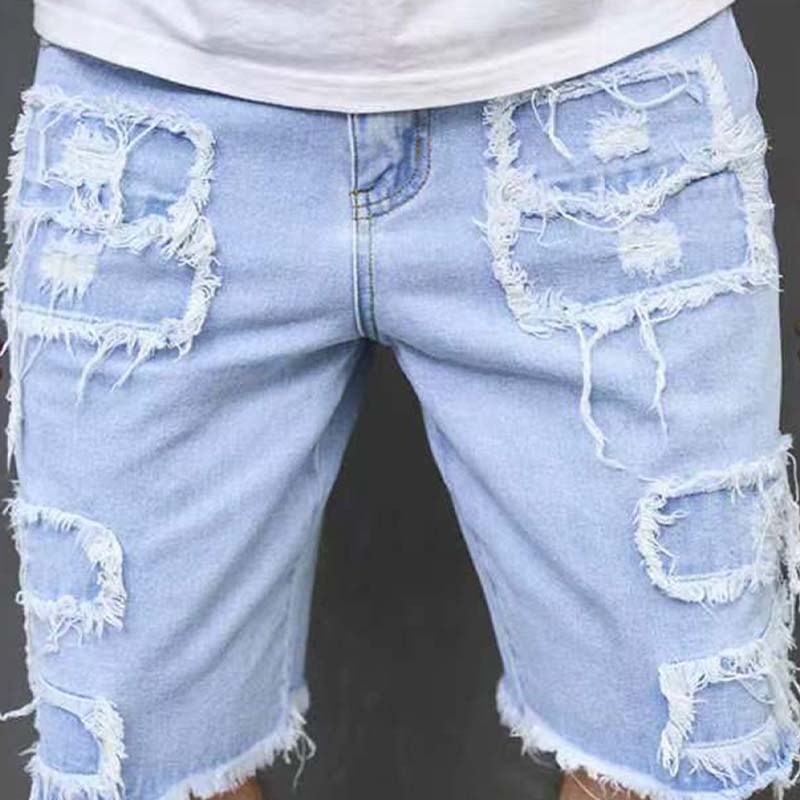 🩳 Men's Ripped Denim Shorts – Bold Street Style & Summer Comfort 🌞🧵