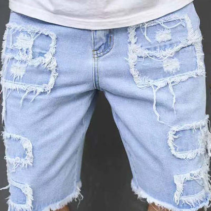 🩳 Men's Ripped Denim Shorts – Bold Street Style & Summer Comfort 🌞🧵