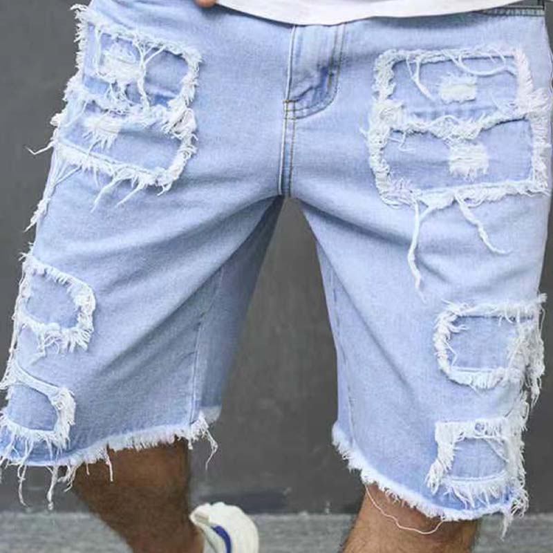 🩳 Men's Ripped Denim Shorts – Bold Street Style & Summer Comfort 🌞🧵