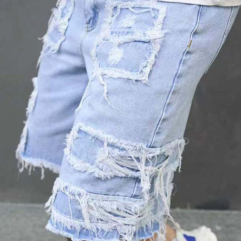 🩳 Men's Ripped Denim Shorts – Bold Street Style & Summer Comfort 🌞🧵