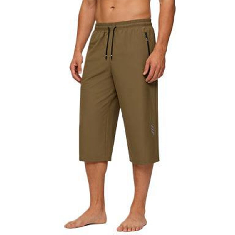 🩳 LIMITED-TIME 50% OFF! ✨ Men’s 3/4 Quick-Dry Jogger Pants – Elastic Waist, Zippered Pockets, Lightweight 🏃‍♂️