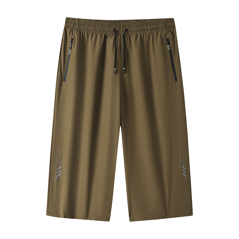 🩳 LIMITED-TIME 50% OFF! ✨ Men’s 3/4 Quick-Dry Jogger Pants – Elastic Waist, Zippered Pockets, Lightweight 🏃‍♂️