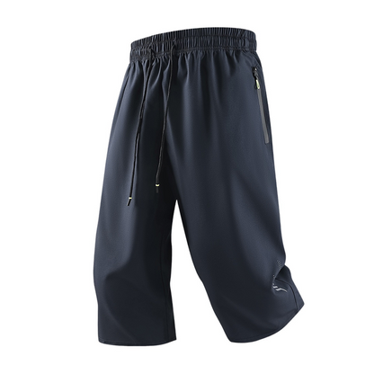 🩳 LIMITED-TIME 50% OFF! ✨ Men’s 3/4 Quick-Dry Jogger Pants – Elastic Waist, Zippered Pockets, Lightweight 🏃‍♂️