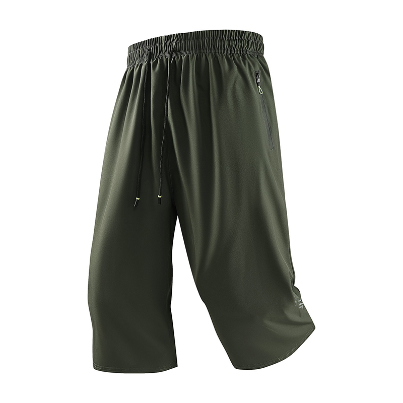 🩳 LIMITED-TIME 50% OFF! ✨ Men’s 3/4 Quick-Dry Jogger Pants – Elastic Waist, Zippered Pockets, Lightweight 🏃‍♂️