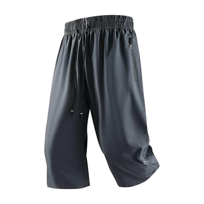 🩳 LIMITED-TIME 50% OFF! ✨ Men’s 3/4 Quick-Dry Jogger Pants – Elastic Waist, Zippered Pockets, Lightweight 🏃‍♂️