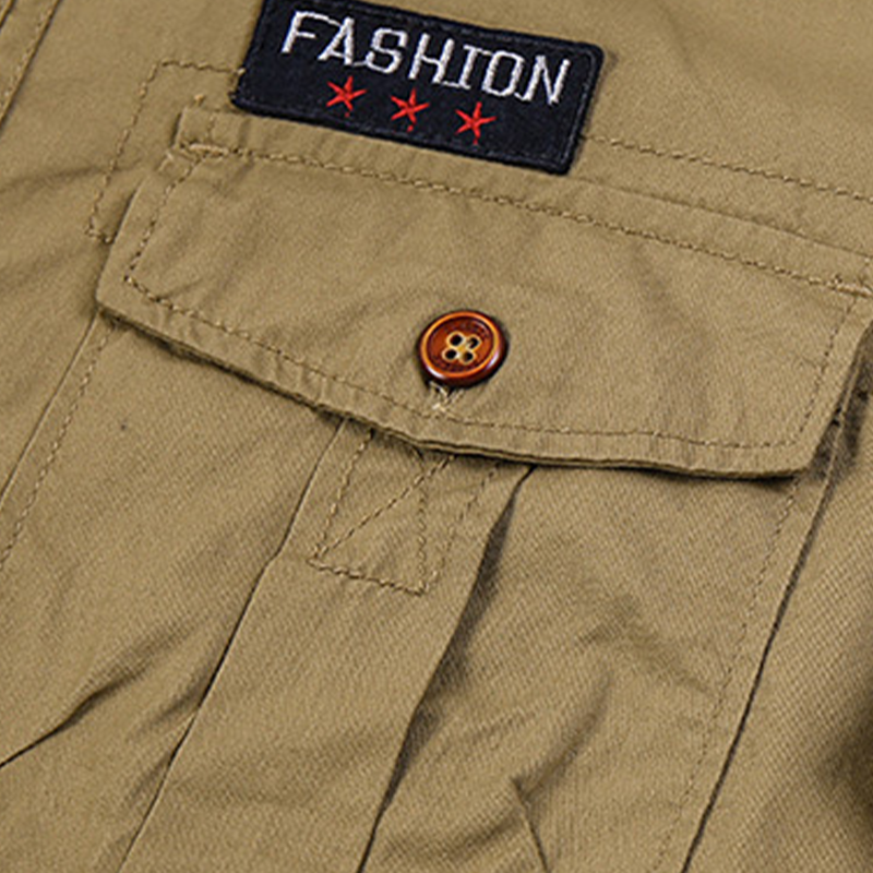 👔 LIMITED-TIME 50% OFF! 💥 Men's Classic Fit Short Sleeve Casual Shirt – Durable Fabric, Cargo Pockets, Timeless ✨