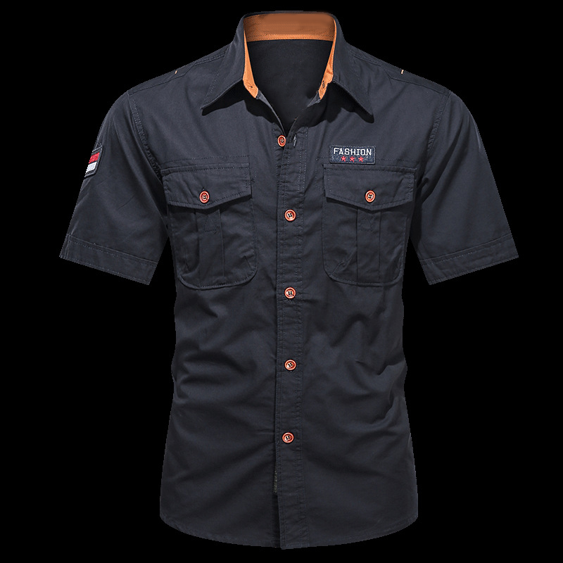 👔 LIMITED-TIME 50% OFF! 💥 Men's Classic Fit Short Sleeve Casual Shirt – Durable Fabric, Cargo Pockets, Timeless ✨