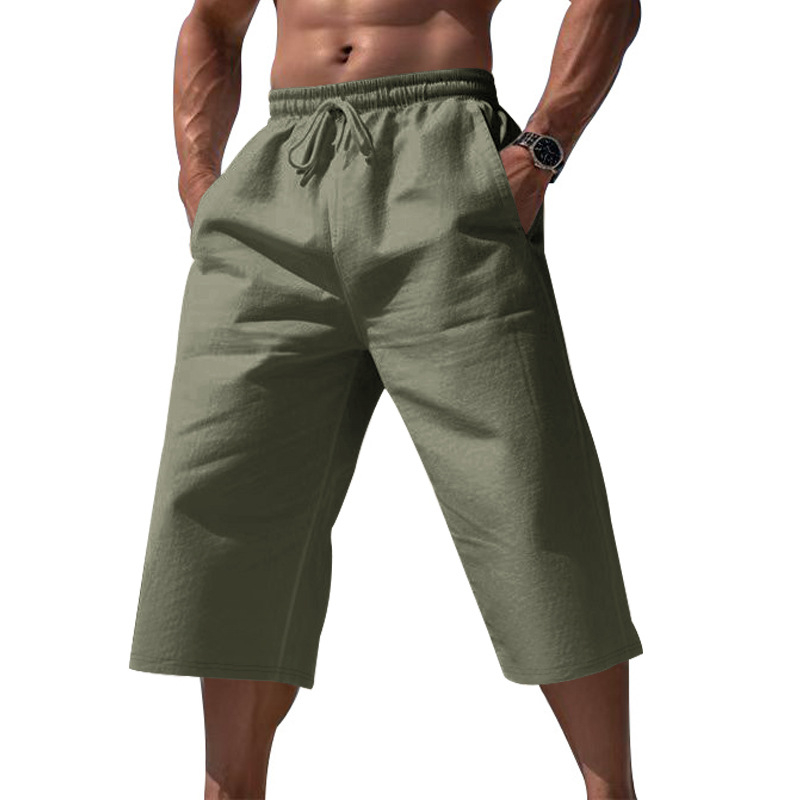🎉 50% OFF! 😎 Viral Cropped Linen Pants – Hot Girl Walk Approved ☀️