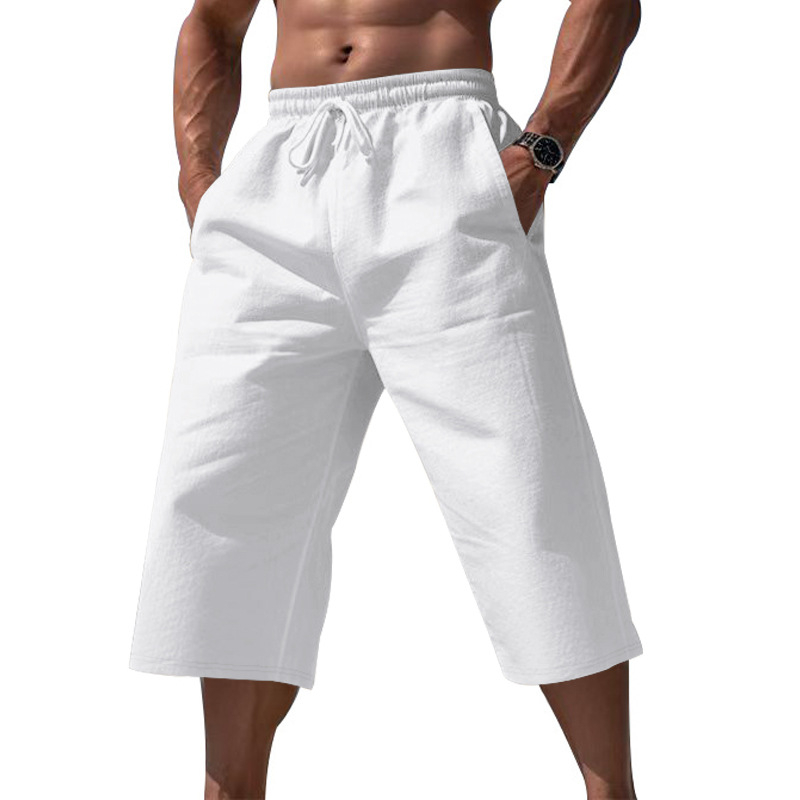 🎉 50% OFF! 😎 Viral Cropped Linen Pants – Hot Girl Walk Approved ☀️