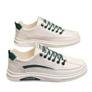 High Quality Men's Casual Shoes Flat White Sports Shoes Affordable Sneakers Trendy Slip-On Athletic Shoes for Men