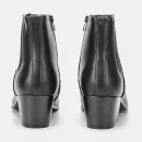 Men's Chelsea Boots Height Increasing High Heel Leather Ankle Boots Stylish Black Premium Quality Boots for Formal Occasion