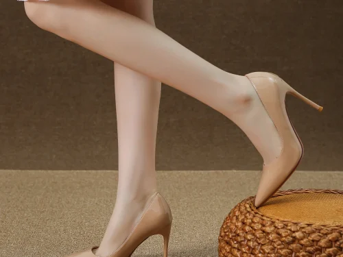 2025 New Summer Womens Nude Patent High Heels , Affordable Luxury Black Nude Heels with Unique Design