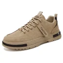 Satisfaction Guarantee Men's Casual Board Shoes Rubber Black Sneakers Sports Shoes for Outdoor and Office Wear