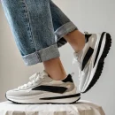 Men Footwear Casual Classic Luxury Leather Walking Style Jogger Shoes Sneaker Man