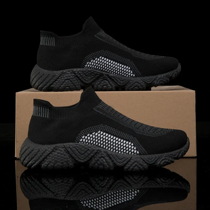 Men's Running Shoes Lightweight Comfortable Soft Sole Breathable Mesh Upper Non-Slip Durable Perfect for Walking Style - Image 2