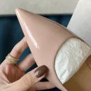 Women's Pink Flat Shoes - Summer New Korean Fashion Pointed Toe Rhinestone Slip-On Ballerina Flats, Soft Sole