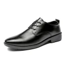 Men's Leather Shoes Business Casual Non-Slip Soft-soled Wedding Shoes Minimalist Design Suitable for Work and Everyday Wear