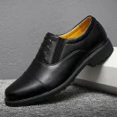 Men's Leather Shoes Business Casual Oxford Shoes Triple-Panel Dress Shoe Stylish Comfort Genuine Cowhide Leather for Adult