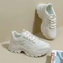 Womens Clunky Sneakers Spring New Thick Sole Casual Shoes Breathable Height Increasing Sports Footwear for Comfort and Style