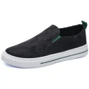 Mens Casual Canvas Shoes Durable Stylish Skateboard Shoes Slip on Footwear Comfortable Fit Perfect for Leisure Activities