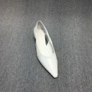 2025 Spring Autumn New Stylish Hollow-Out Oil-Wax Leather Cat Heel Shoes for Women - Comfortable Pointed Toe Low-Heeled Flats