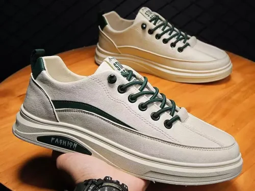High Quality Men's Casual Shoes Flat White Sports Shoes Affordable Sneakers Trendy Slip-On Athletic Shoes for Men