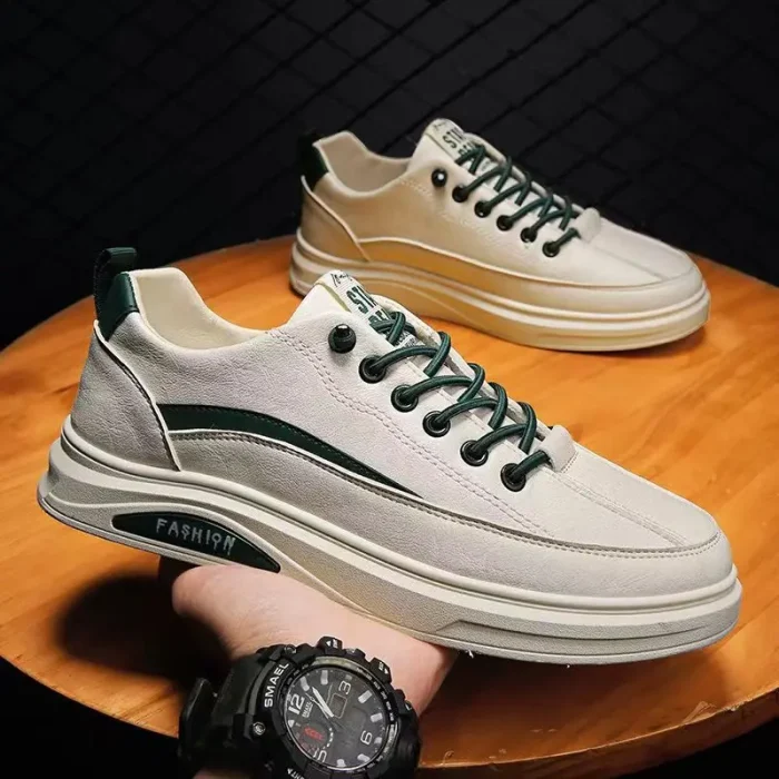 High Quality Men's Casual Shoes Flat White Sports Shoes Affordable Sneakers Trendy Slip-On Athletic Shoes for Men