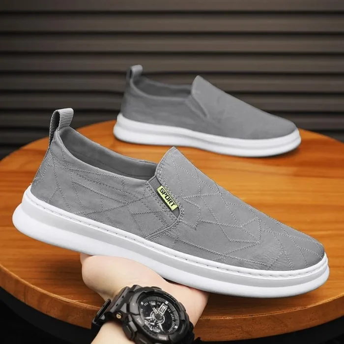Myway Limited-time Promotion Canvas Shoes Summer New Style Slip-On Casual Shoes Trendy Flat Shoes for Men - Image 3