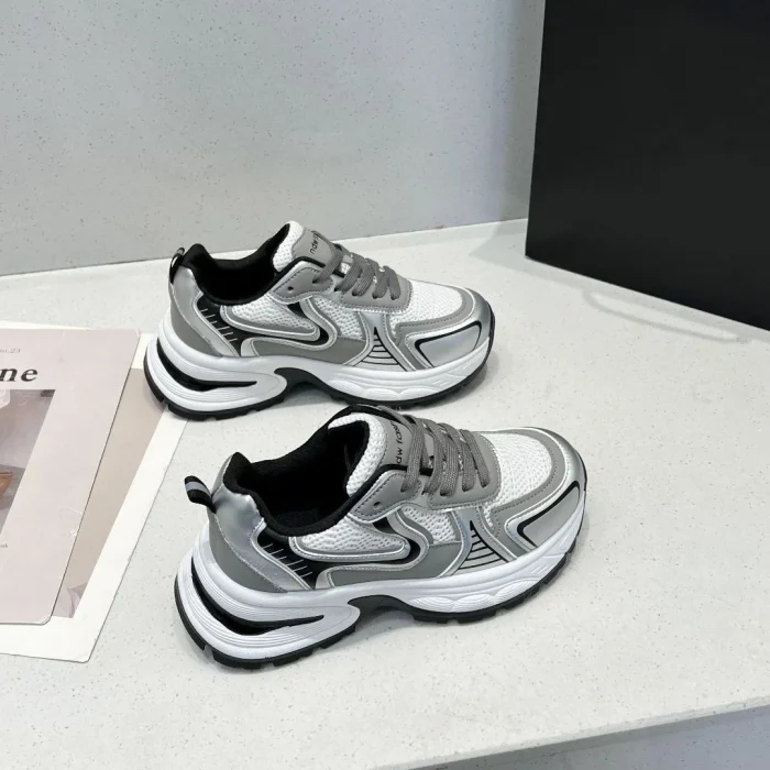 2025 New Women's Clunky Sneakers Thick Sole Non Slip Sneakers for Running Gym and Casual Wear - Image 6