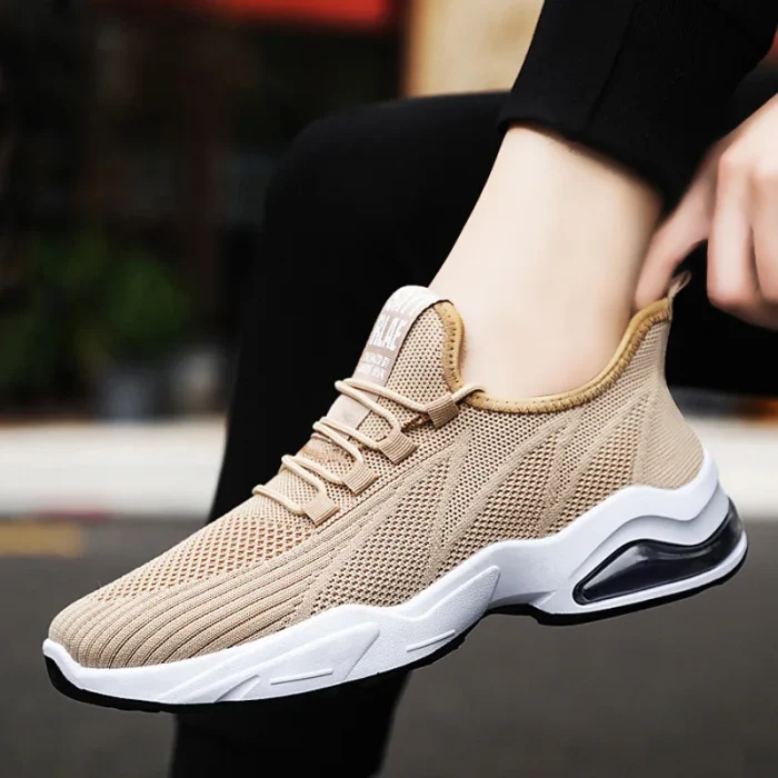 Myway New Men's Casual Sports Sneakers Thick Sole Trendy Lifestyle Shoes Lace-Up Running Gym Jogging Footwear for Men - Image 4
