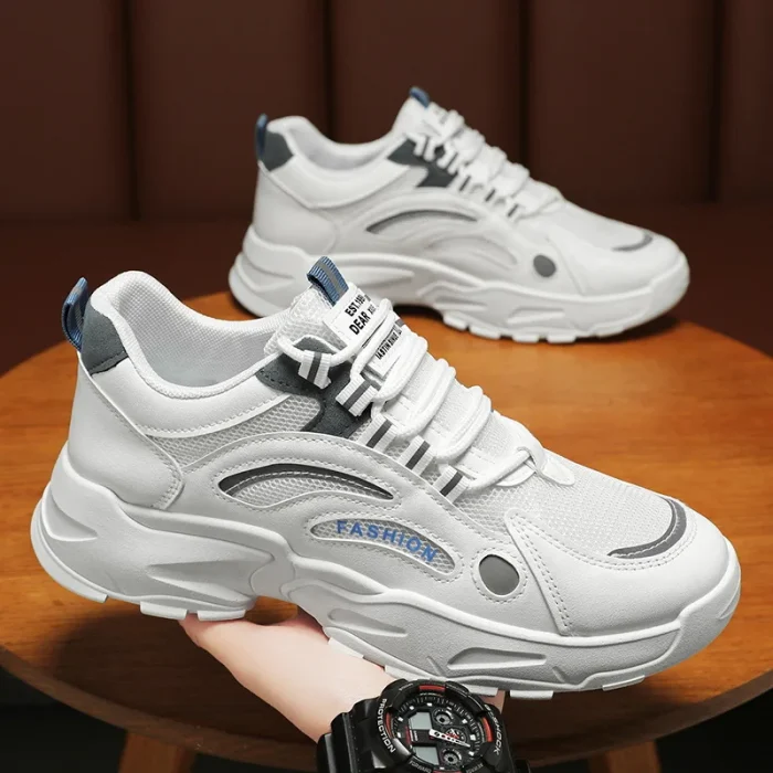 2025 Myway Basketball Sneakers Thick Sole Sports Shoes Non-Slip Elastic Athletic Casual Sneakers for Men - Image 4