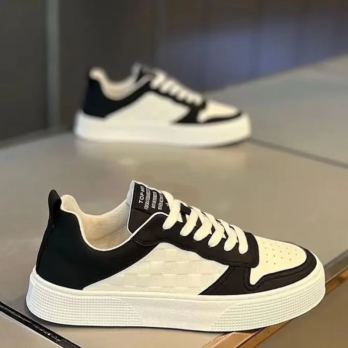 2025 Summer Men's Round Toe Sneakers Casual Sports Shoes with Superior Traction for Outdoor Activities