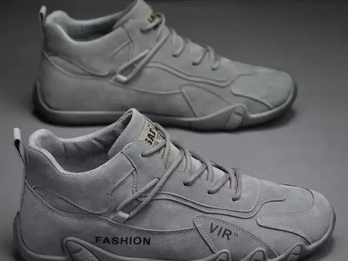 2025 Spring New Men Sneaker Thick Sole Non-Slip Athletic Casual Shoes for Work and Outdoor Activities Work Safety Shoes