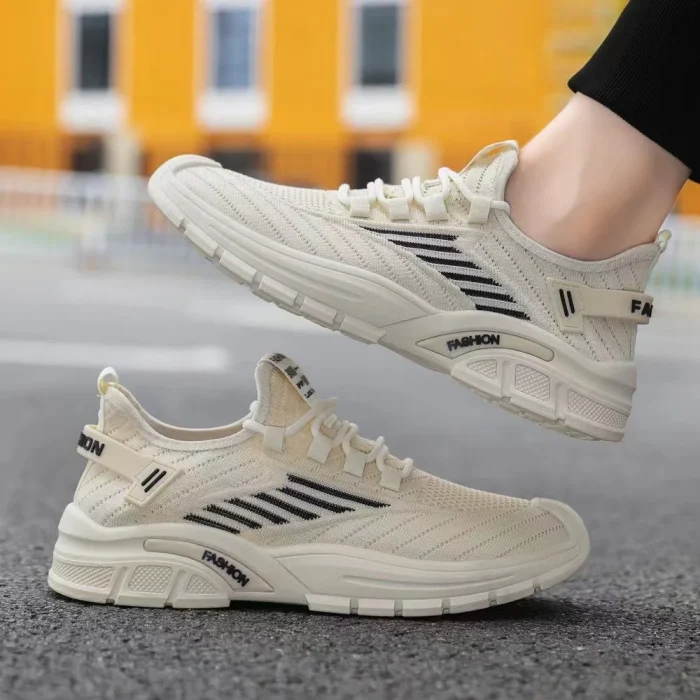 Running Shoes Light Weight Sports Shoes Summer Breathable Upper Casual Basketball Style Shoes - Image 4