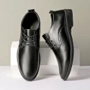 Men's Leather Shoes Business Casual Non-Slip Soft-soled Wedding Shoes Minimalist Design Suitable for Work and Everyday Wear